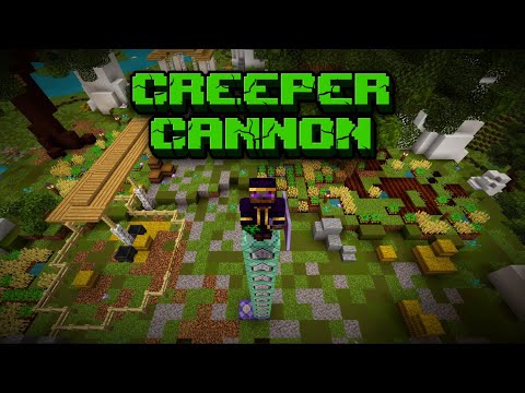 Ultimate Minecraft Bedrock Creeper Cannon Command Tutorial