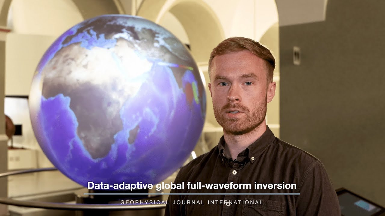 Data-adaptive global full-waveform inversion