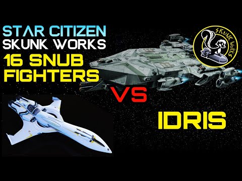 Skunk Works - IDRIS against a SWARM of Snub Fighters - Star Citizen 3.14