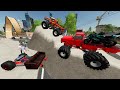 Stuntman Competition with Monster Trucks | Farming Simulator 22