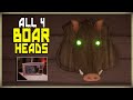 Where To Find All 4 Boar Heads In Hello Neighbor 2 | How To Open The Microwave | Map Piece Puzzle