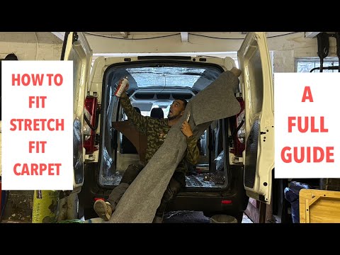 HOW TO FIT 4 WAY STRETCH CARPET | EPISODE 3 CITROEN DISPATCH MICRO CAMPER BUILD | VAN BUILD TUTORIAL
