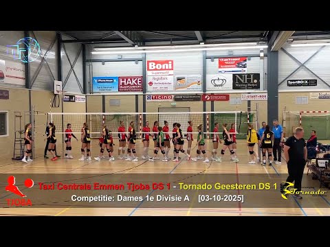 Volleybal Dames 1e Divisie A: Taxi Centrale Emmen Tjoba D1 - Tornado Geesteren D1 [04-10-2025]