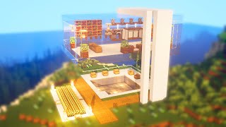 Minecraft : Transparent Modern House ｜ How to build Minecraft