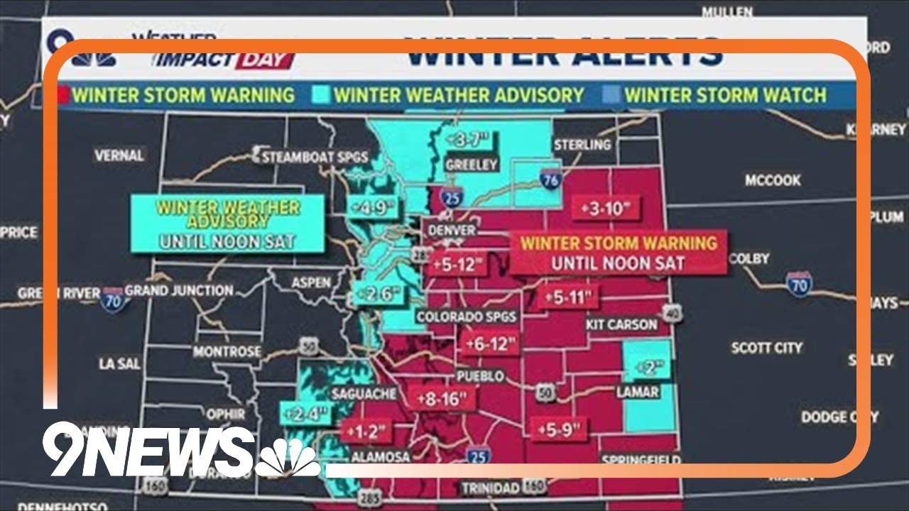 Weather Impact Day: Snow falls in Colorado