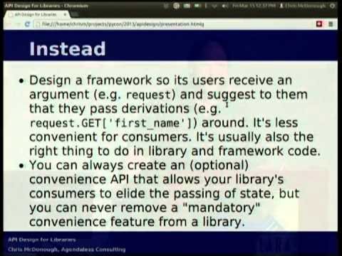 API Design for Library Authors
