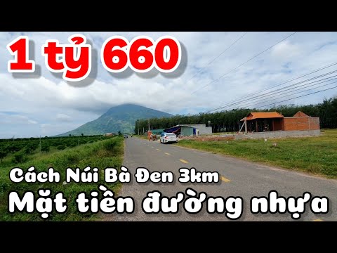 Bán đất rộng 3.942m2 gần Núi Bà Đen mặt tiền đường nhựa giá 1 tỷ 660 triệu Dương Minh Châu Tây Ninh