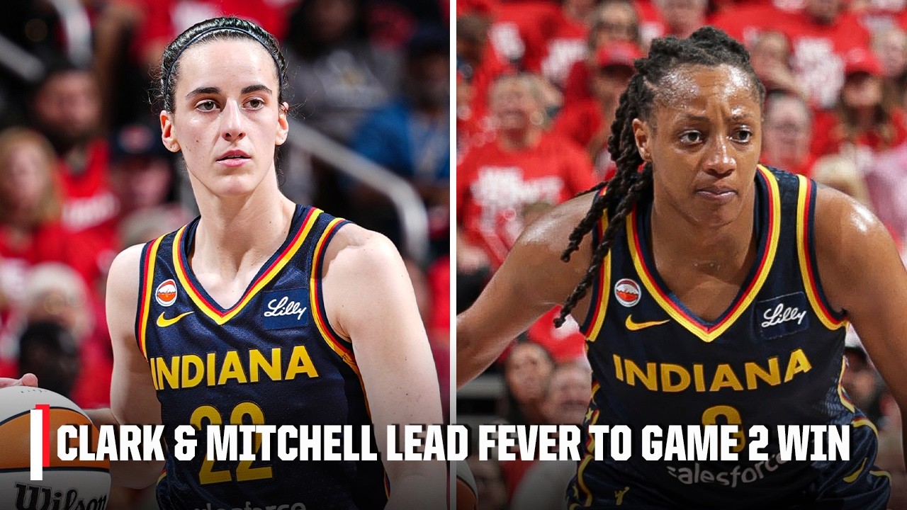 Caitlin Clark & Kelsey Mitchell combine for 53 PTS vs. the Aces to force a Game 3 😤 | WNBA on ESPN