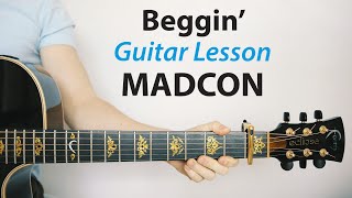 Madcon: Beggin' ?Acoustic Guitar Lesson (Play-Aong, How To Play)