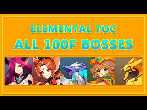 Monster Super League - Elemental Tower - All 100F Bosses