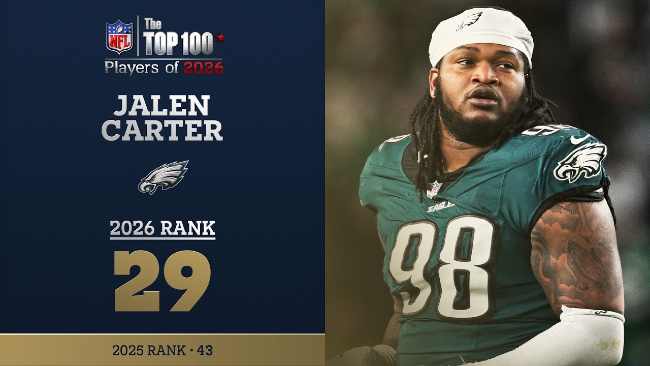 29: Jalen Carter (DT, Eagles) | Top 100 Players of 2026