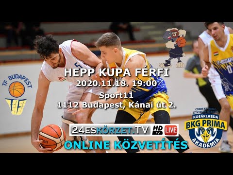TF-BP SE - BKG-PRÍMA Akadémia HEPP Kupa kosárlabda mérkőzés
