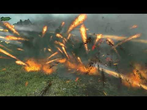 Fast firing Rocket Battery's VS  Goblins - Total War: Warhammer 2 - The Laboratory
