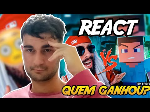 REACT Steve do Minecraft Vs. Mussoumano - Batalha com Games