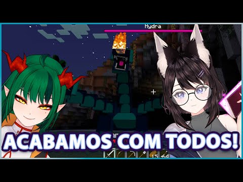 Fui com a @meilingdraco derrotar TODOS OS CHEFES da Twilight Forest! - Minecraft