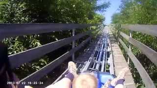 preview picture of video 'OnRide: Alpin Center Bottrop - Sommer-Rodelbahn # 3 Fahrten in HD720p'