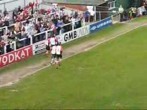 Woking 3-0 Kidderminster - Matt Pattison 1st Goal (26/04/08)