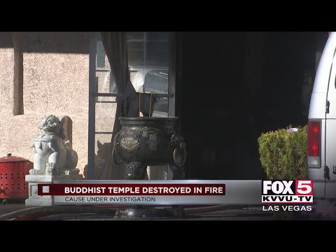Las Vegas Buddhist temple destroyed after fire