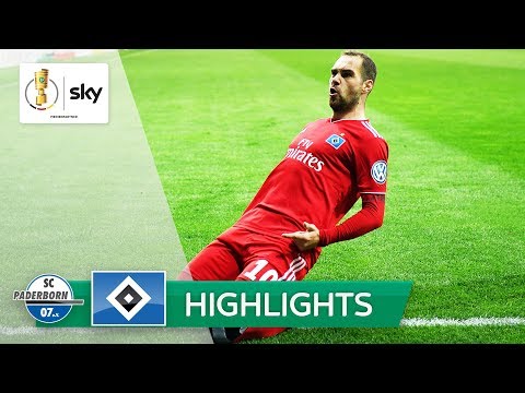 HSV feiert Pokalheld Lasogga | SC Paderborn - Hamburger SV 0:2 | Highlights - DFB-Pokal 2018/19