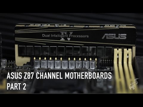 ASUS Z87 Channel Motherboards: Deluxe, Deluxe/Dual, Z87I-Deluxe, Z87-ITX, mATX