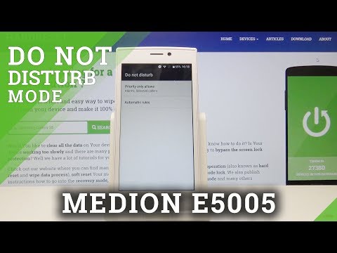 How to Enable Do Not Disturb Mode in MEDION E5005 - Use DND Mode