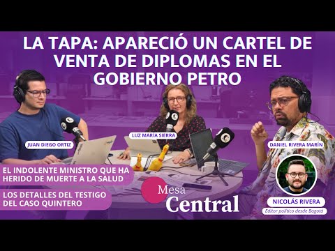 La tapa: apareció un cartel de diplomas en el Gobierno Petro
