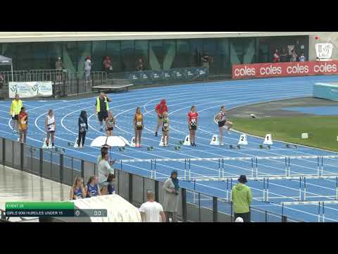 Girls Under 13 80m Hurdles H1 - 2020 State Combined Events Championships // LAVicTV