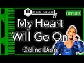My Heart Will Go On (HIGHER +3) - Céline Dion - Piano Karaoke Instrumental