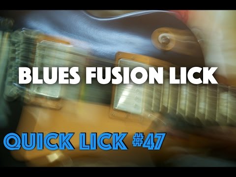 Blues Fusion lick (lesson with TAB + GP5) - Quick Lick #47
