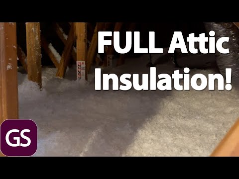 YouTube video about Save $1,000 on labor and cut your heating bills with blown in attic insulation.
