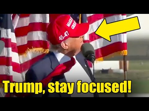 Trump Suddenly DISTRACTED at Nightmare Speech Gone Wrong!