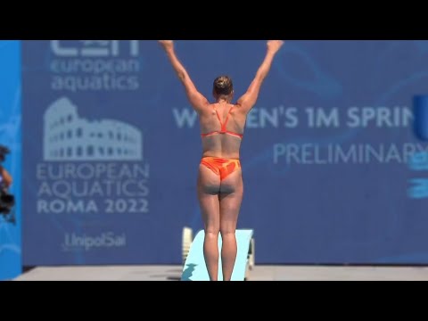 Daphne Wils (Netherlands) || 1m Springboard || European Championships 2022