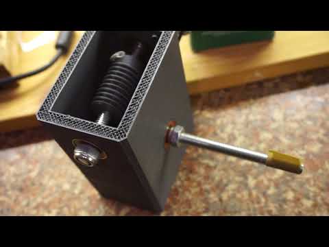 3d Printed NEMA 17 Worm gear box 60:1