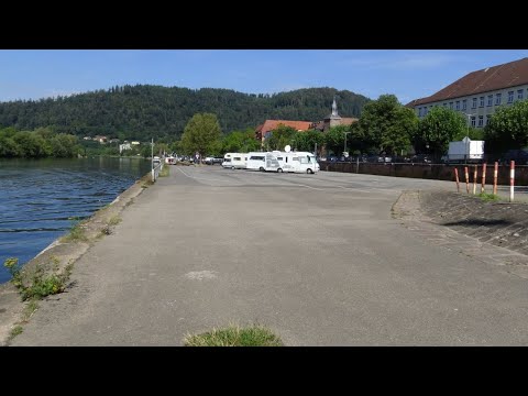 Eberbach kostenloser Stellplatz direkt am Neckar