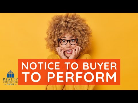 Notice to Homebuyer to Perform