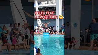 ROYAL CARIBBEAN'S BELLY FLOP COMPETITION 😄 WHO WON 🏆?