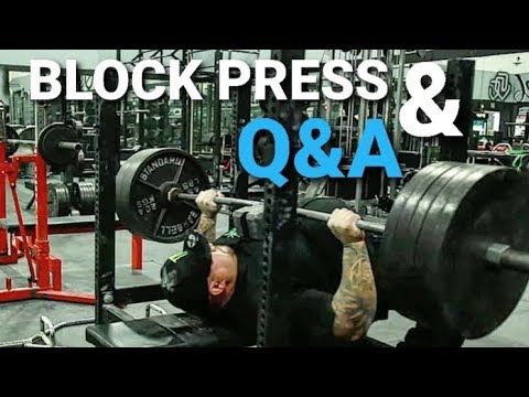 BENCH PRESS AND Q&A - BIG BOY