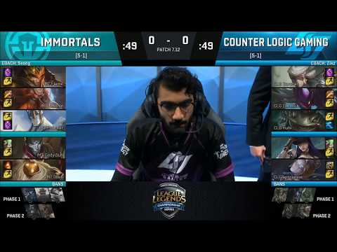 IMT vs CLG Highlights Game 1 NA LCS Summer 2017 Immortals vs Counter Logic Gaming W4D1