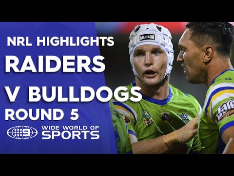 NRL Highlights: Canberra Raiders v Canterbury Bulldogs - Round 5