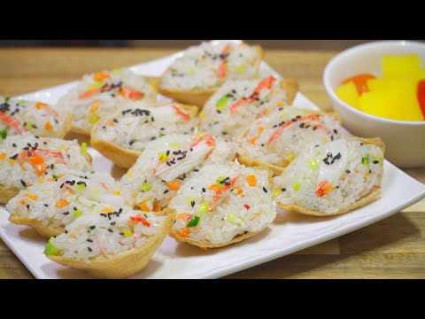 남녀노소 모두가 좋아하는 맛있는 유부초밥 만들기