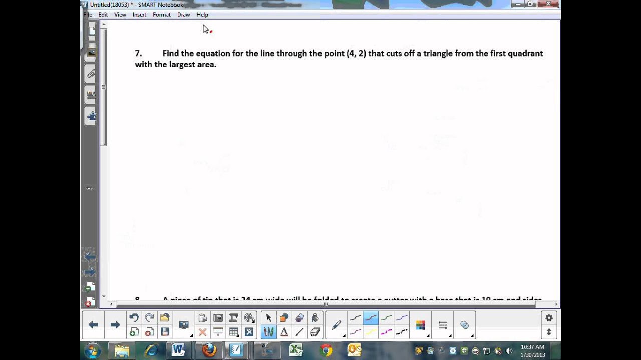 Calculus Unit 4 7 Notes Optimization Problems  Video 2