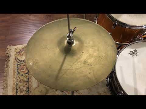 14" Vintage Italian Zanchi Revere Paper Thin Hi Hat Cymbals UFIP K 608g/636g #494 image 15