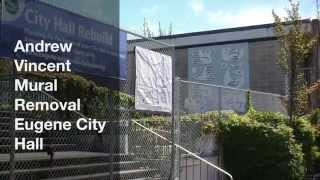 preview picture of video 'Andrew Vincent Mural Removal Eugene Oregon Old City Hall'