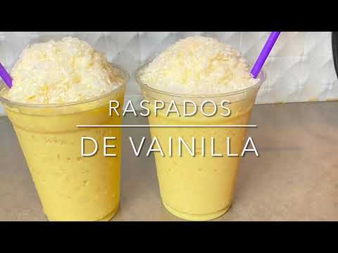 Raspados de vainilla. Receta deliciosa