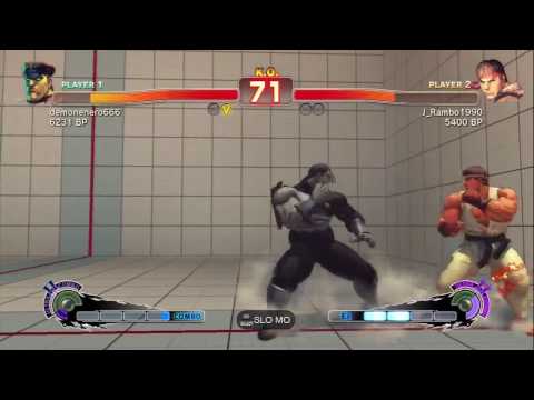 SSF4 M Bison (demonenero666) vs Ryu (J_Rambo1990)
