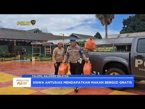 POLRES PALOPO BERBAGI MAKAN SIANG GRATIS SISWA SLB NEGERI 1 PALOPO