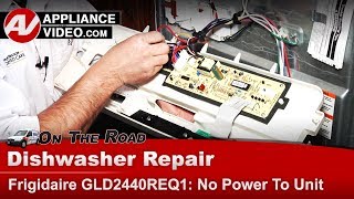 Frigidaire Dishwasher Repair - No Power - Main Control