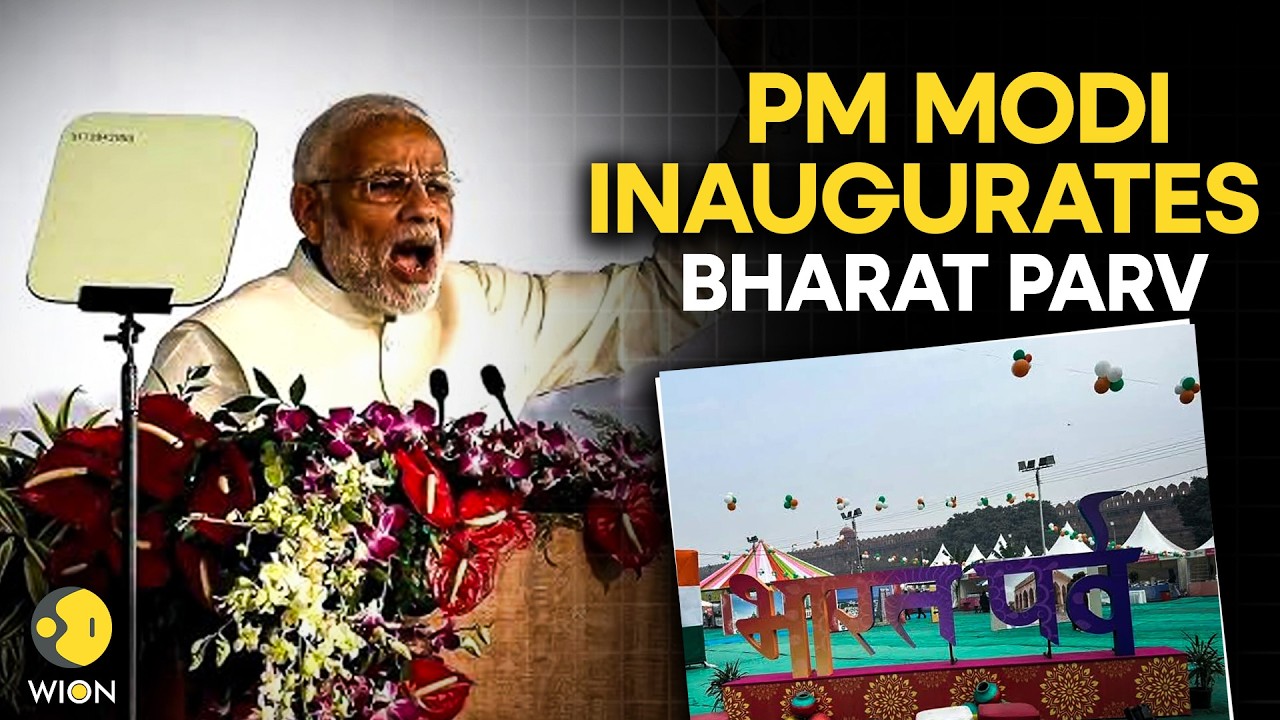 PM Modi LIVE: PM Modi Inaugurates Bharat Parv in Ekta Nagar, Gujarat | WION Live