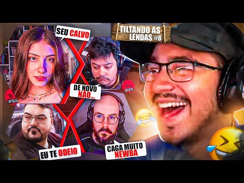Tiltando as Lendas #8 - LEVEI 5 STREAMERS NA FACA! *me xingaram muito*
