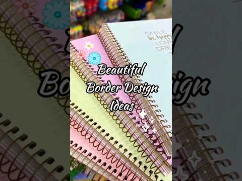 Simple and Beautiful Front Page Design Ideas!!✨️🌈 #shorts #border #design #trending #aesthetic #diy